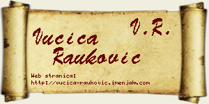 Vučica Rauković vizit kartica
